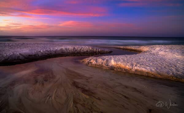 White Sand and Pink Sky white sand GD Whalen Photography