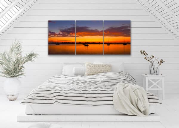 Sunrise in St. Augustine - Triptych St. Augustine StAugTriptychROOM GD Whalen Photography