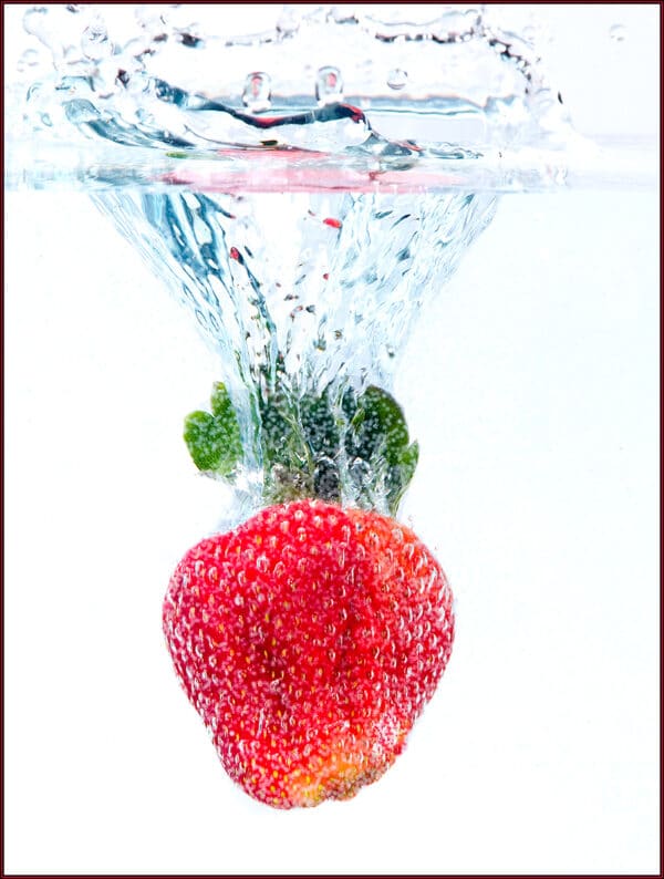 Splashes of Fruits fruit Stawberryprint GD Whalen Photography