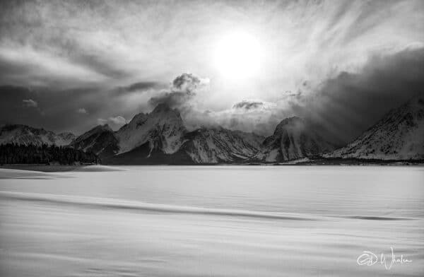 Teton Winter Solitude Teton TetonJacksonLakeWinter GD Whalen Photography