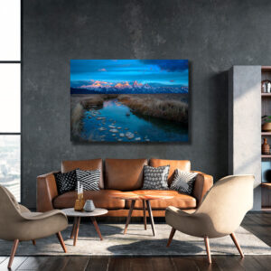 Home oversized acrylic office wall art TetonStream GD Whalen Photography