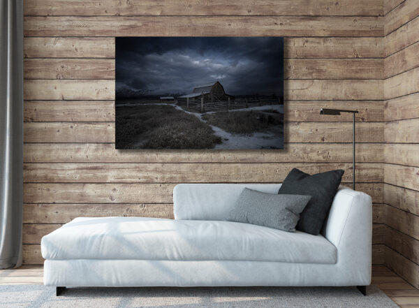 Teton Winter Barn Print