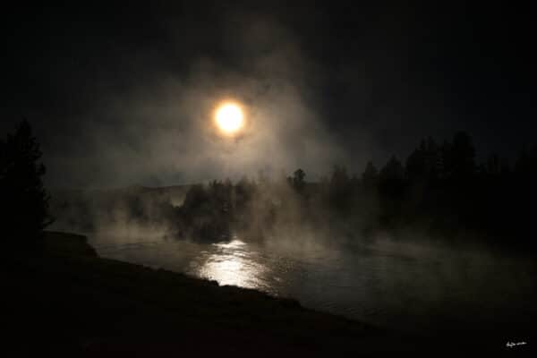 GD Whalen Photography Museum Grade Crystal Archival Prints Landscape photography wildlife photography nature photography Yellowstone moon river fog